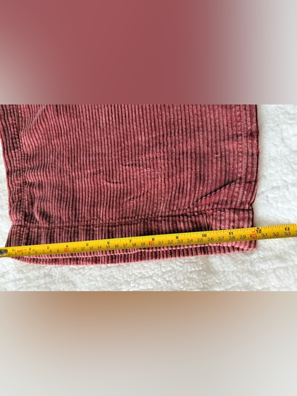 American Eagle Outfitters Stretch Corduroy Pants in Rusty Rose Size M - Picture 9 of 12